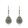 Fashionable retro earrings, long accessory, European style, wholesale