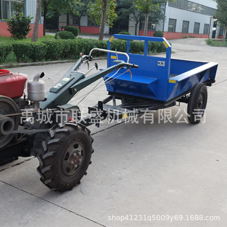 Farm hand tractor trailer农用手扶拖车7C-1拖拉机斗厂家
