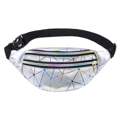 2020 New Laser Sports Multi-layer Outdoor Fashion Sequin Waist Bag Men and Women Cross-body Chest Bag Wholesale