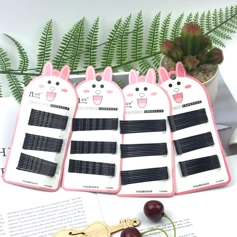 Korean version of the black clip studio special small clip BB clip fixed hair clip bangs clip hair accessories 2 yuan shop