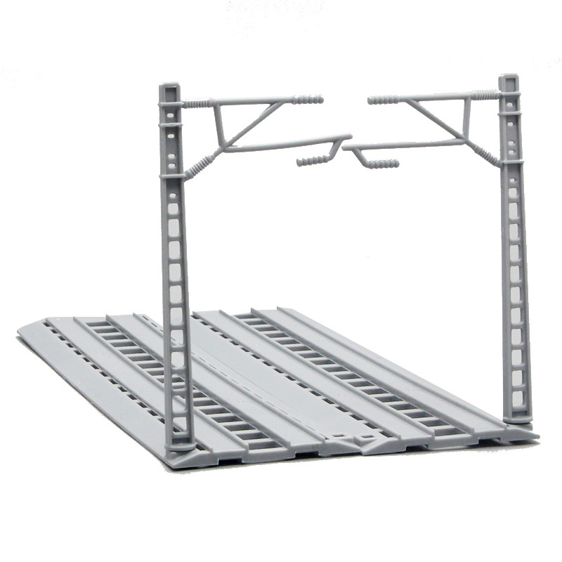 Modelo de vía de tren, juguetes de vías de tren ensamblables al por mayor, combinables libremente para la montaje de escenas.