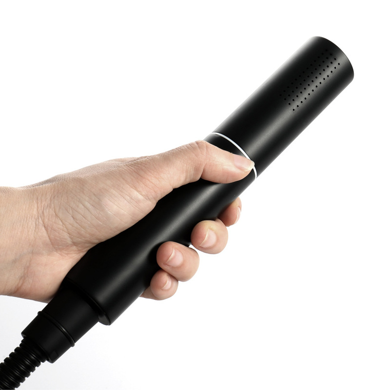 HIDEEP black two-function hand shower copper round with spray function HIHSPJ138-1