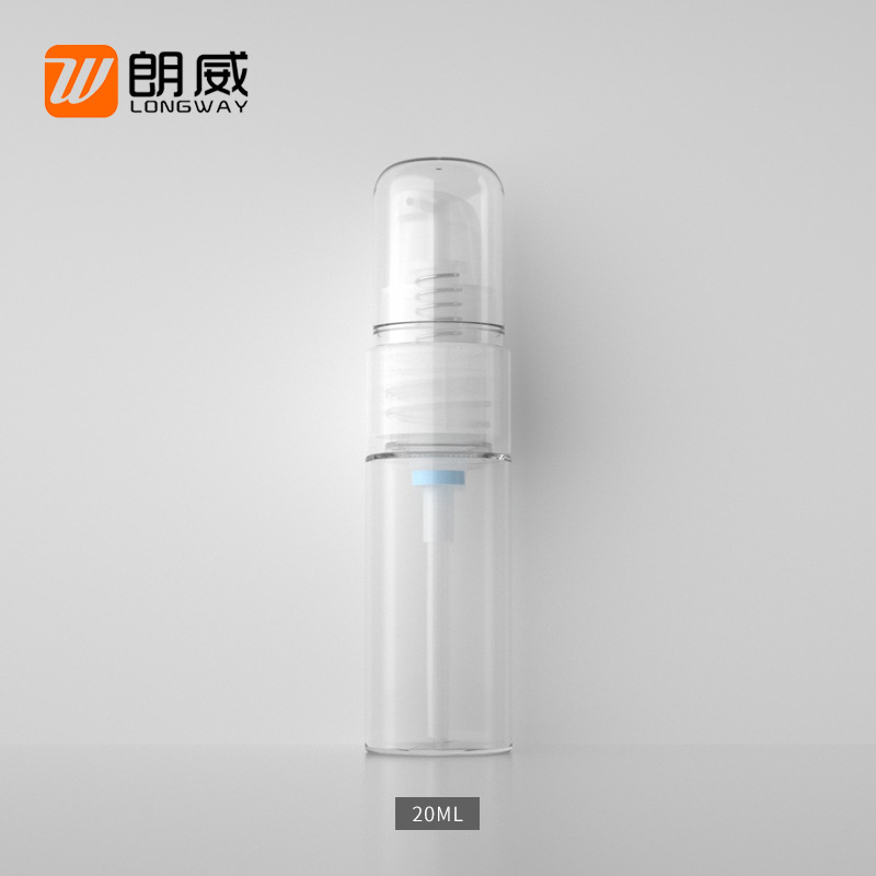Botella de loción de 20ml PETG champú de prensa productos para el cuidado de la piel crema de manos botella pequeña botella de viaje botella vacía