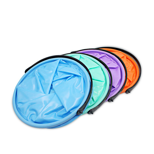 Colorful plastic pen washing bucket folding fishing folding bucket storage bucket cleaning water plastic bucket art supplies