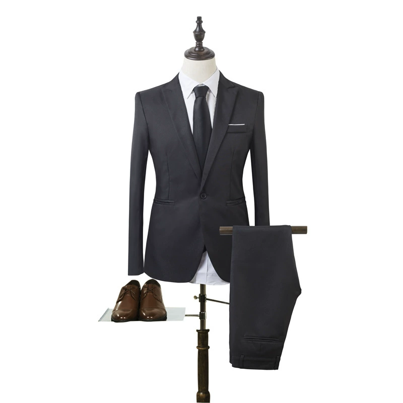 Set, men's classic suit jacket, Korean style