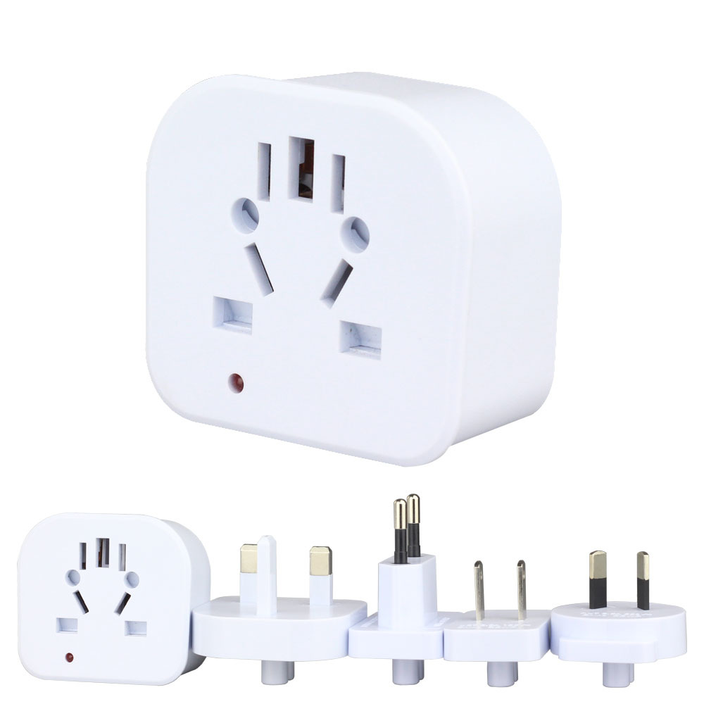 *球通多地国标英式美规欧规澳规韩德多功能电源转换插头插座多国