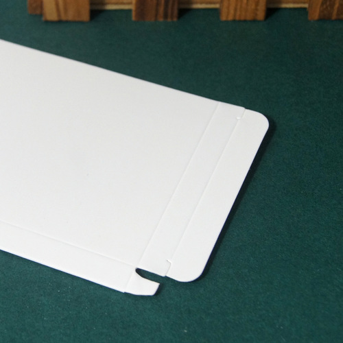 91-100mm small white box quick-release white card flat packaging carton double insert box wholesale cowhide black card box custom-made