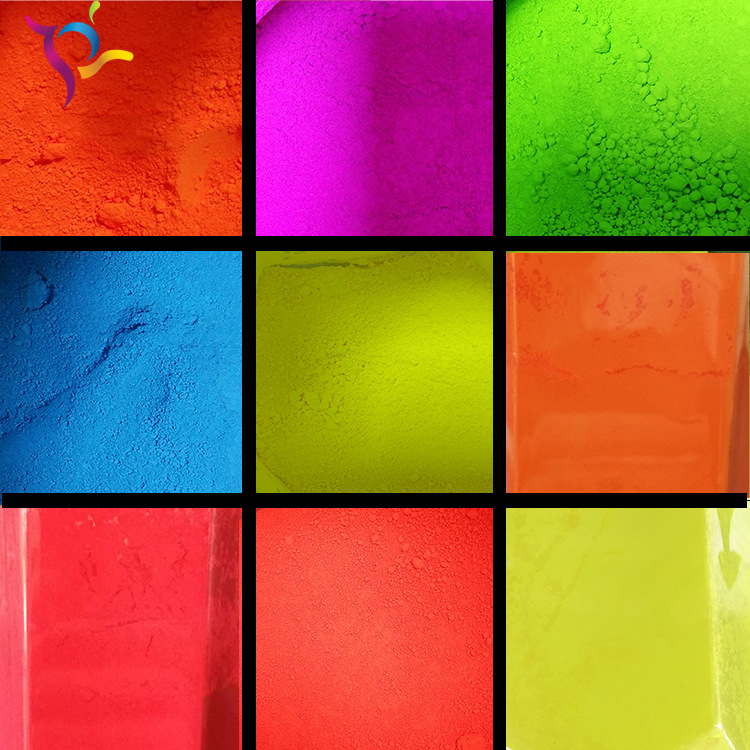 厂家直供日光型荧光颜料  高品质耐高温 隆源颜料 12色可选
