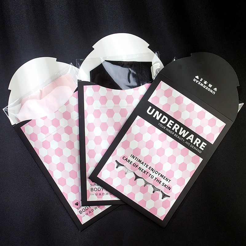Underwear packaging box, leather-look gift pack, decorative sleeve, single-piece pouch