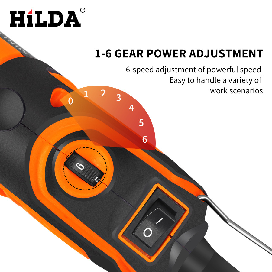 Directo de fábrica Hilda manejar eléctrico de molienda herramienta eléctrica taladro eléctrico herramienta de hardware herramienta mini eléctrico de molienda pequeña molienda eléctrica