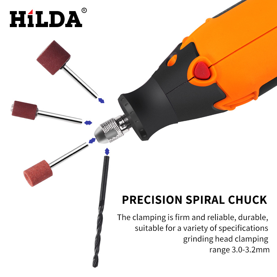 Directo de fábrica Hilda manejar eléctrico de molienda herramienta eléctrica taladro eléctrico herramienta de hardware herramienta mini eléctrico de molienda pequeña molienda eléctrica