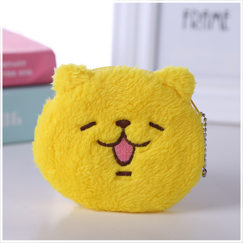 Stuffed Animal Coin Purse Children's Purse Cartoon Cute Plush Small Coin Purse Headphone Data Cable Bag