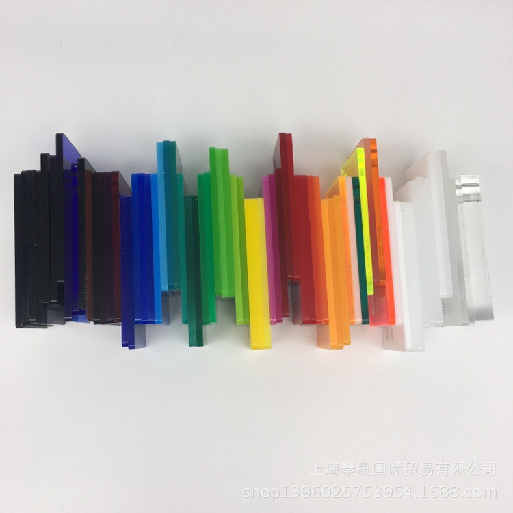 亚克力颜色广告板材 高透有机玻璃制品 加工生产 透明彩色