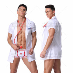 European and American nightclubs cosplay men's sexy lingerie sexy doctor male nurse Zhu Mi love sexy uniform temptation