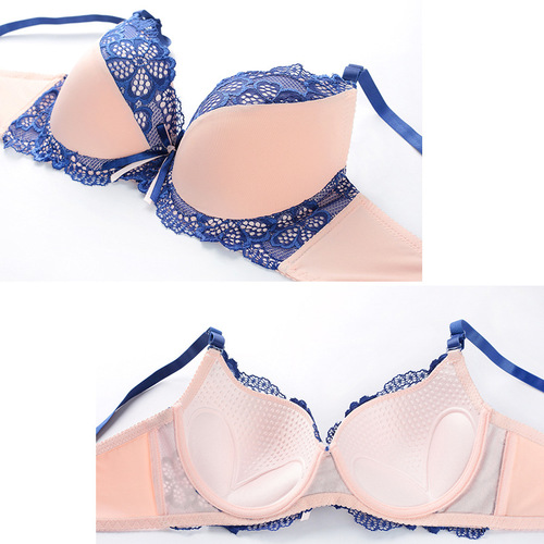 Lace push-up sexy European and American style bra set fashionable AB underwear set