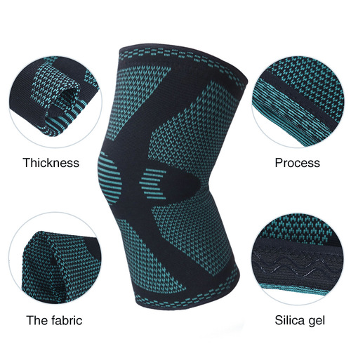 Sports knee support knit sports knee support summer breathable knee support running basketball hiking sports sports accessories