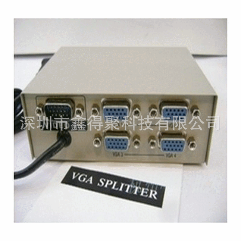 丰杰FJ-1504 VGA分屏器/1个机4个显示器