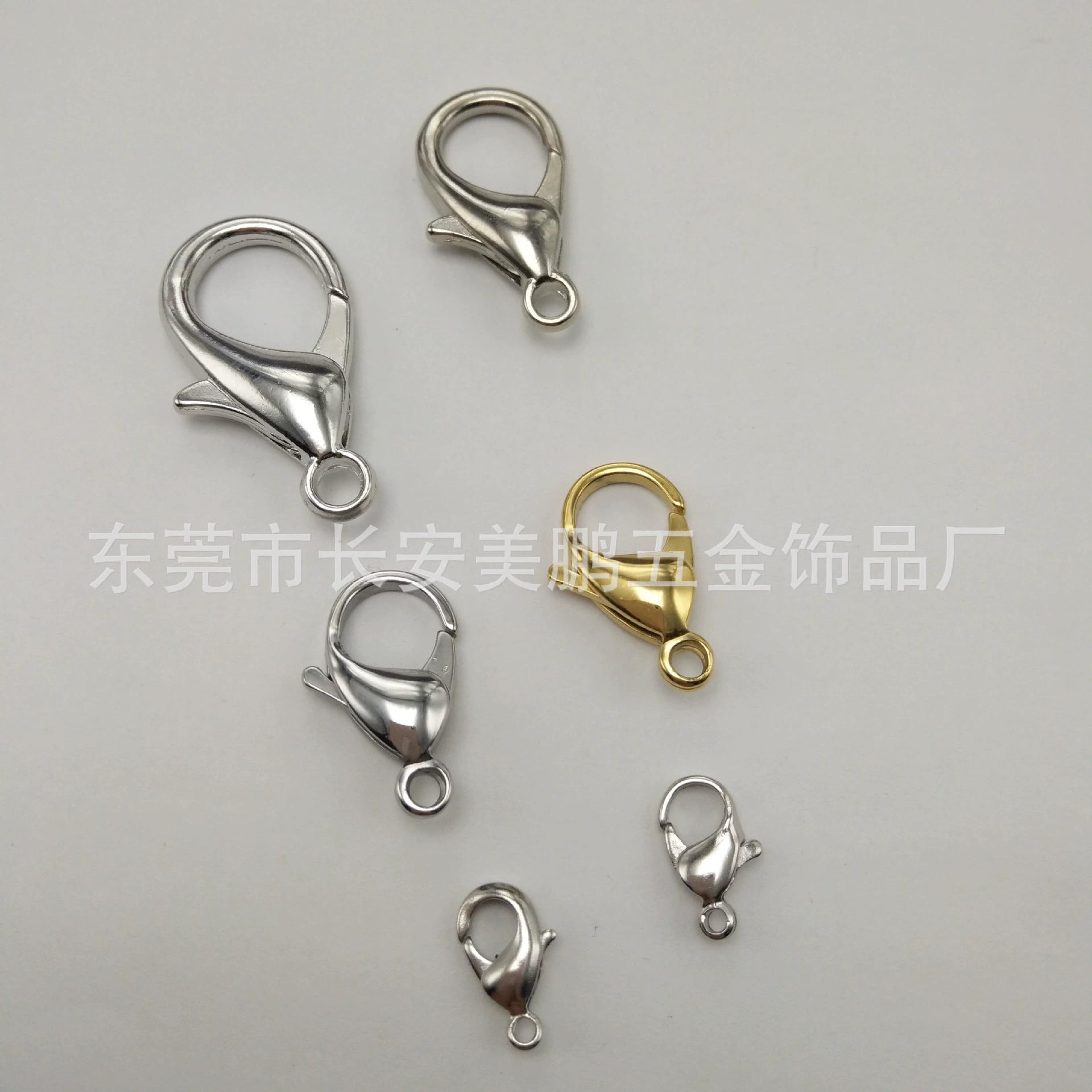 Copper lobster slingshot bubble buckle necklace connecting jewelry fish mouth buckle