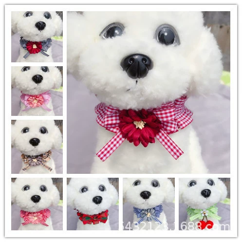 Шарф для домашних животных нагрудник собака Слюна полотенце большая собака маленькая собака плед нагрудник кошка нагрудник аксессуары Тедди Само