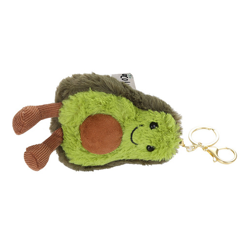 Avocado internet celebrity doll pendant, ugly plush toy, pineapple doll keychain, fruit backpack pendant