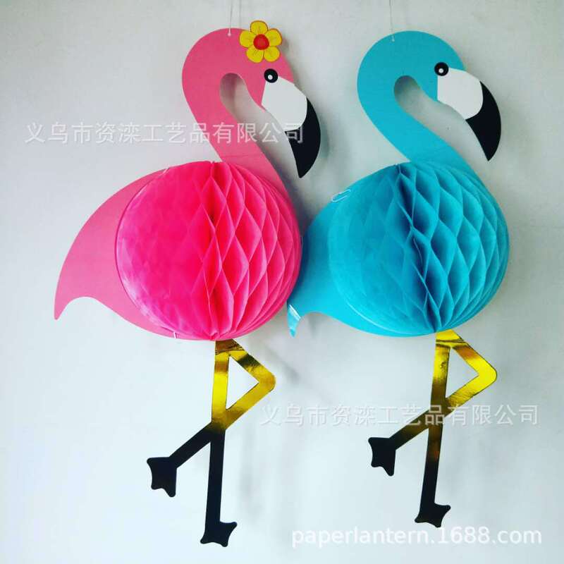 Summer LUAU Flamingo Paper Honeycomb Beach Party Decoration Flamingo Pineapple Honeycomb Ball Pendant Pendant Summer LUAU Flamingo Paper Honeycomb Beach Party Decoration Flamingo Pineapple Honeycomb Ball Pendant Pendant