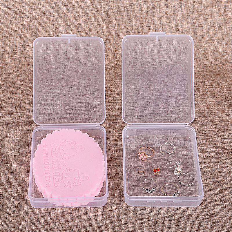Transparent plastic sponge for face washing
