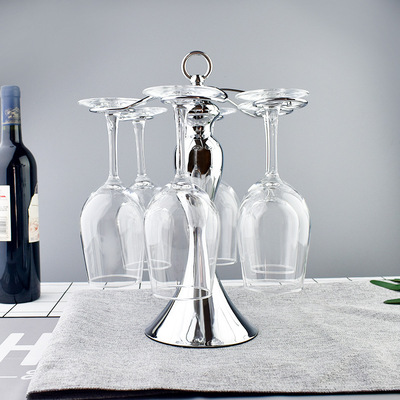 factory Direct selling red wine Cup holder Wine rack Decoration Iron art Stemware Rack Upside down European style Wine cabinet ornament Hand