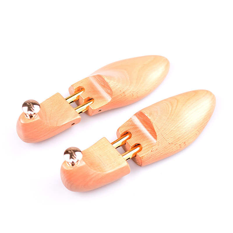 Precio de fábrica Zapato de madera maciza de haya última forma retráctil eliminación de arrugas soporte de zapato de madera expansor de zapato dispositivo de soporte de zapato