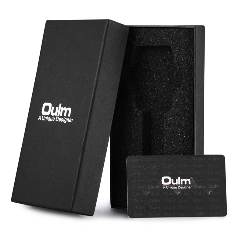 Oulm reloj caja cartón tarjeta set caja