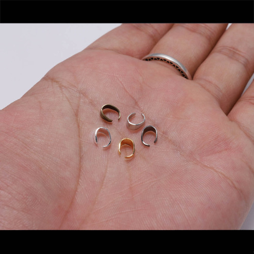 Metal melon seed clip handmade DIY jewelry accessories pendant clip necklace necklace clip pendant hook clip pendant holder