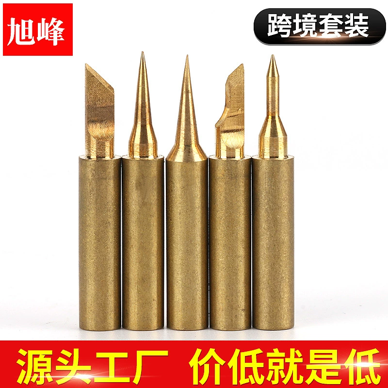 Производители паяльных головок Xufeng в наличии на складе 5 костюмных наконечников паяльника серии 900 м наконечники для летающих проводов с постоянной температурой