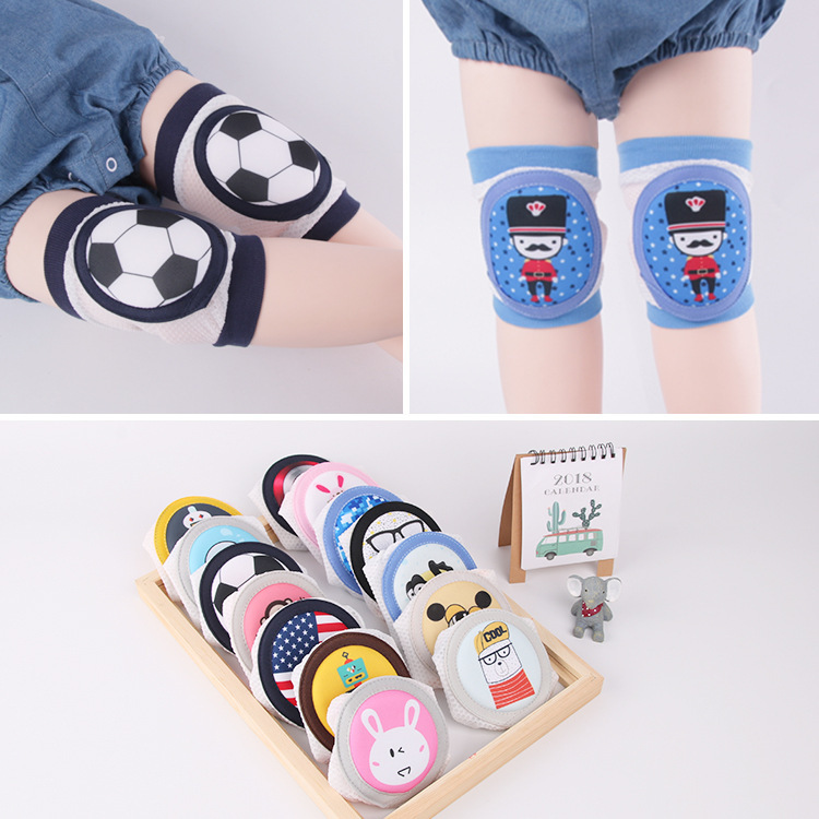 Breathable Mesh Children's Knee Pads and Elbow Pads for Infants and Toddlers Crawling Anti-Slip and Anti-Fall Socks Sports Protective Gear Wholesale