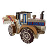 Bulldozer, wooden car, children's interactive family jewelry, new collection