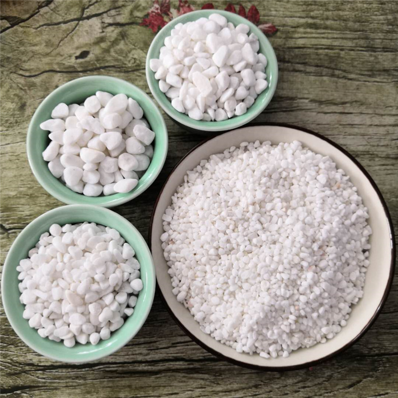 机制水洗石子 水磨石白石子石米白石头鹅卵石白玉石