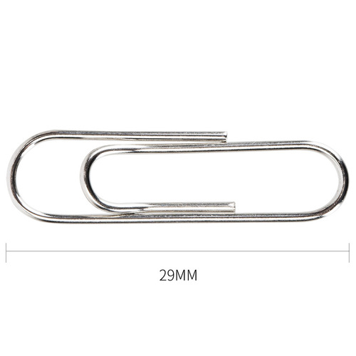 Deli paper clip 0037 paper clip nickel plated surface 200 pieces paper clips office supplies stationery