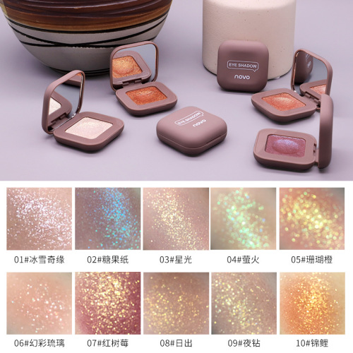 Domestic makeup NOVO keyboard fingertip eye shadow palette ins super hot earth color mochi mashed potato single color eye shadow