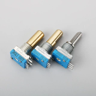 厂家直供旋转调音电位器8mm单联碳膜电位器音响音量调节器编码器