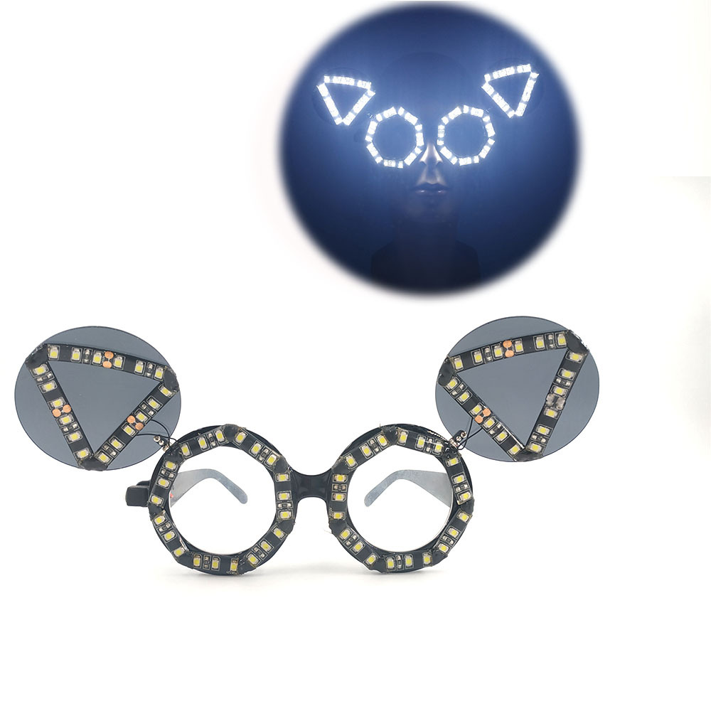 Nuevo LED gafas luminosas bar discoteca etapa rendimiento flash oferta especial nuevas gafas láser