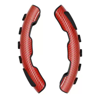 Steering wheel booster – car Universal handle cover steering - double-sided-non-assisted-red-set