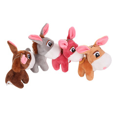 Donkey Keychain Accessory, Plush Donkey Toy, Creative Cute Car Keychain Doll, Bookbag and Purse Ornament