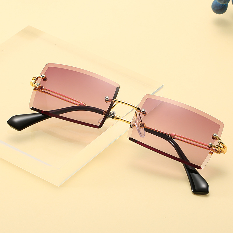 Cross-Border Popular Sunglasses S31274 New Frameless Square Sunglasses Fashionable Small Glasses Sunglasses Pc