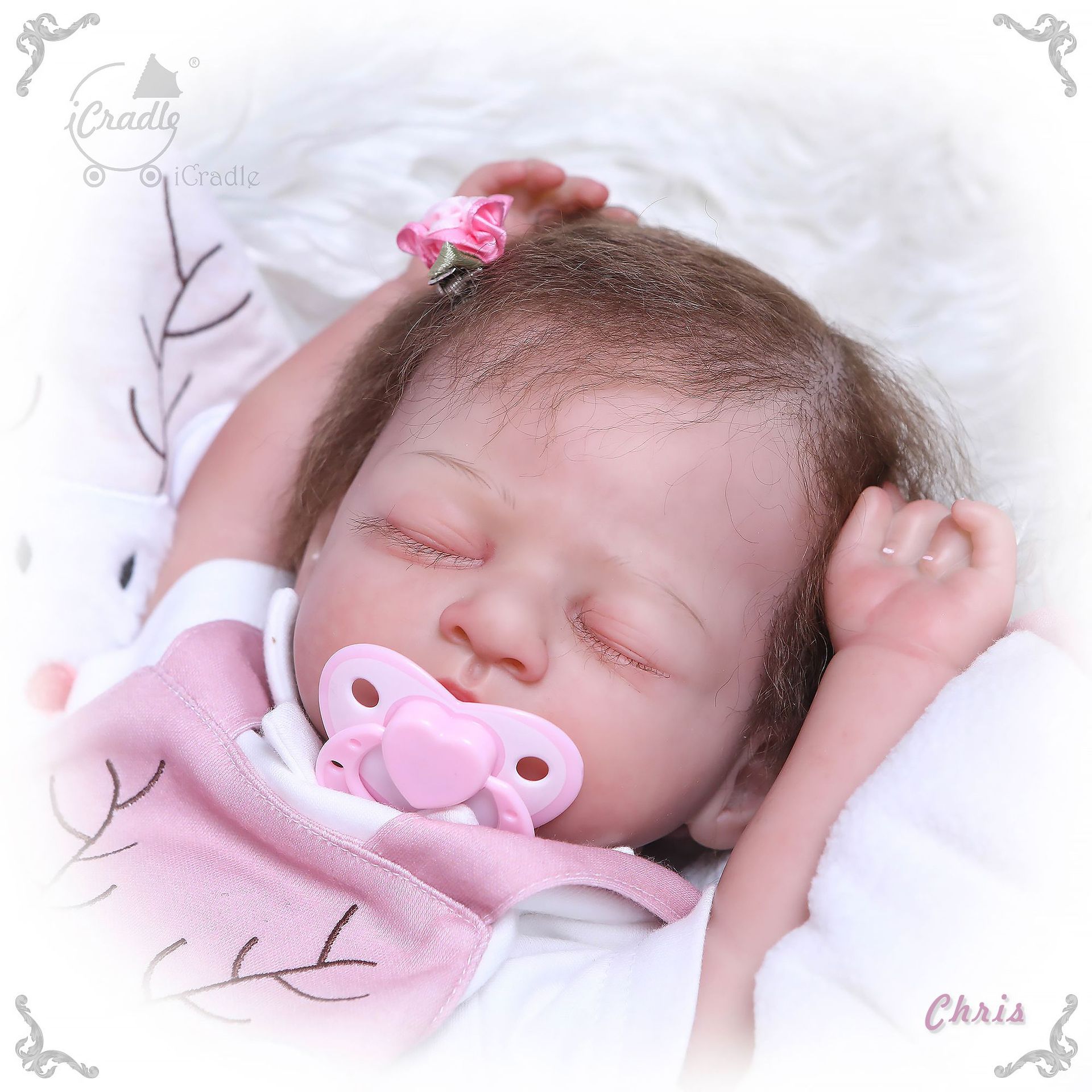 Reborn muñeca reoborn bebé regalo colección hobby simulación muñeca Comercio exterior e-commerce suministro