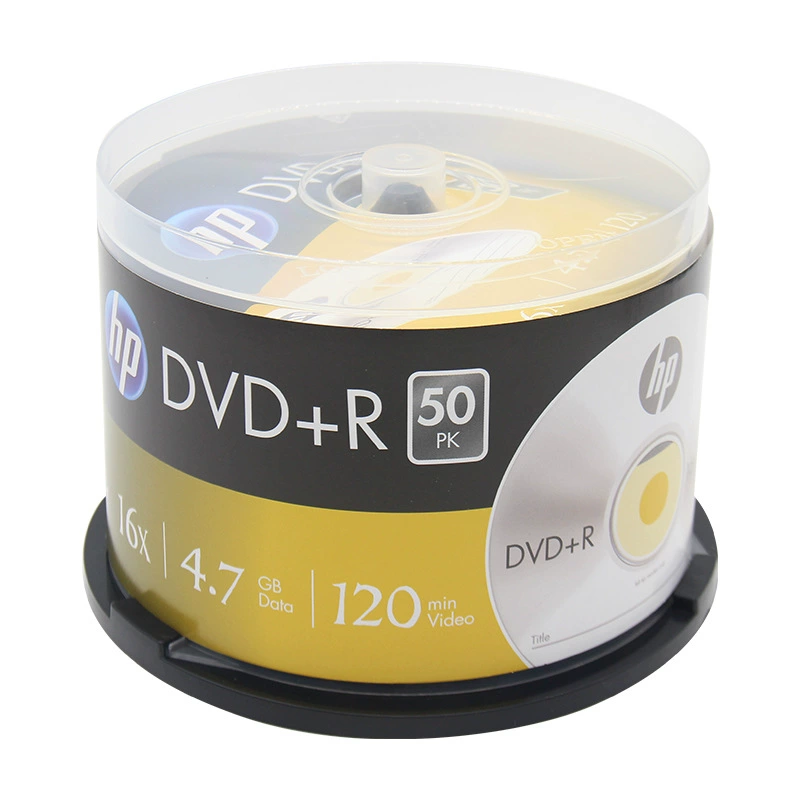HP DVD-R пустая пластина красно-фиолетовая бизнес CD пустая пластина 4,7 ГБ 16X50 штук барабан данных диск