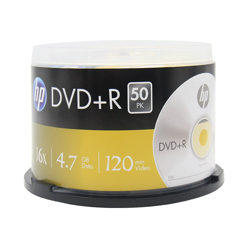 HP DVD-R пустая пластина красно-фиолетовая бизнес CD пустая пластина 4,7 ГБ 16X50 штук барабан данных диск