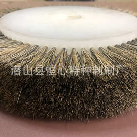 毛刷轮圆盘刷 打磨除尘抛光毛刷轮猪鬃圆盘毛刷滚轮刷