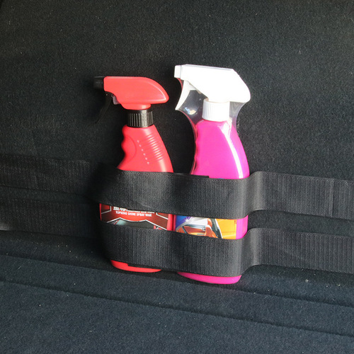 Car fire extinguisher fixing strap, car trunk storage fixing strap, car-mounted fixing bracket, Velcro 2 long 2 short