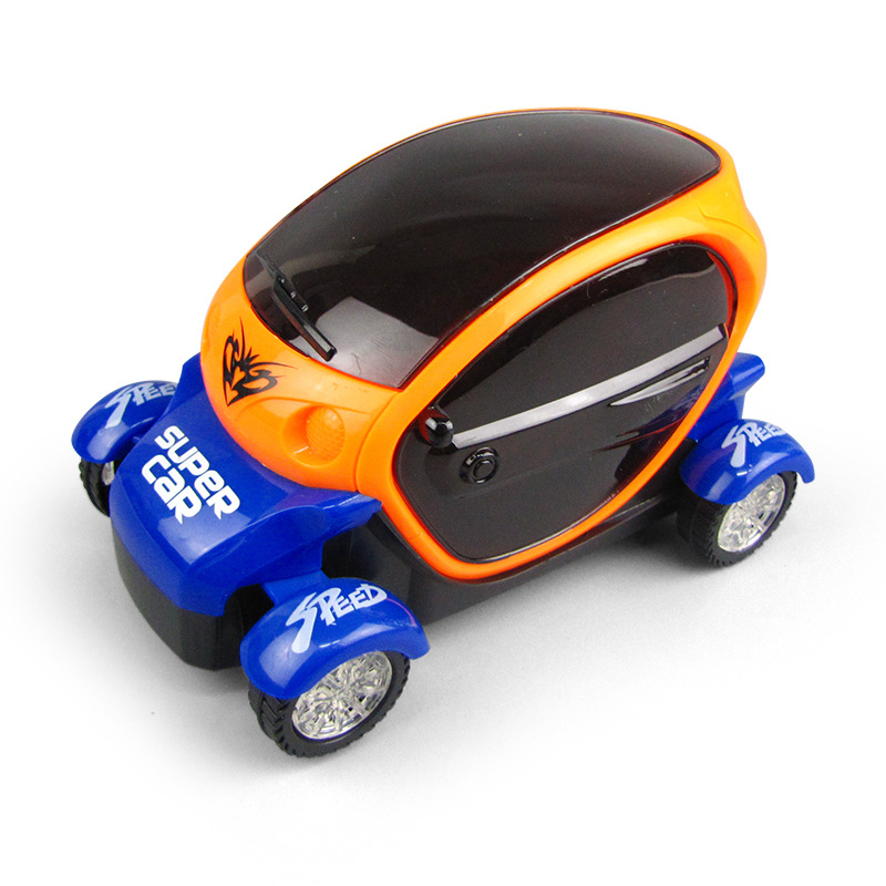 Nuevo 3D iluminación coche modelo eléctrico universal giratorio colorido música dibujos animados coche juguete puesto Venta caliente al por mayor