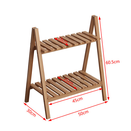 Pastoral flower rack solid wood white multi-layer European style home floor balcony indoor flower rack storage shelf