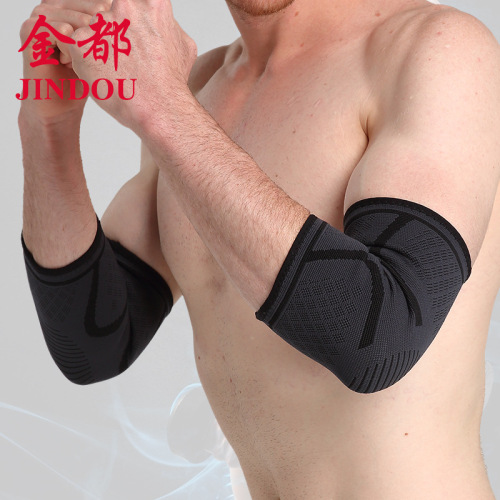 Manufacturer sports elbow pads knitted arm pads basketball badminton fitness sports protective gear warm nylon elbow pads wholesale