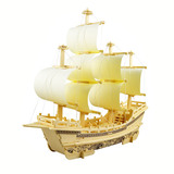 Деревянная модель корабля, корабль, авианосец, трехмерная головоломка, конструктор, в 3d формате, «сделай сам»